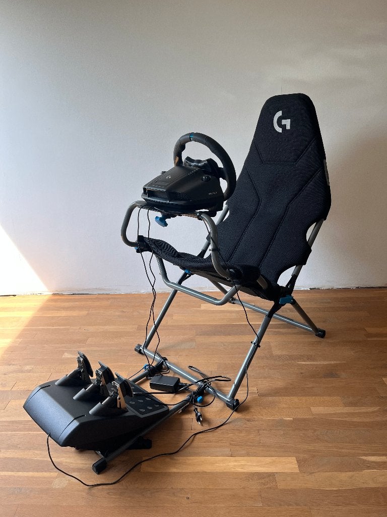 Logitech G923 Stuur + Pedalen met Playseat Challenge X, Ophalen, Overige merken, Zo goed als nieuw
