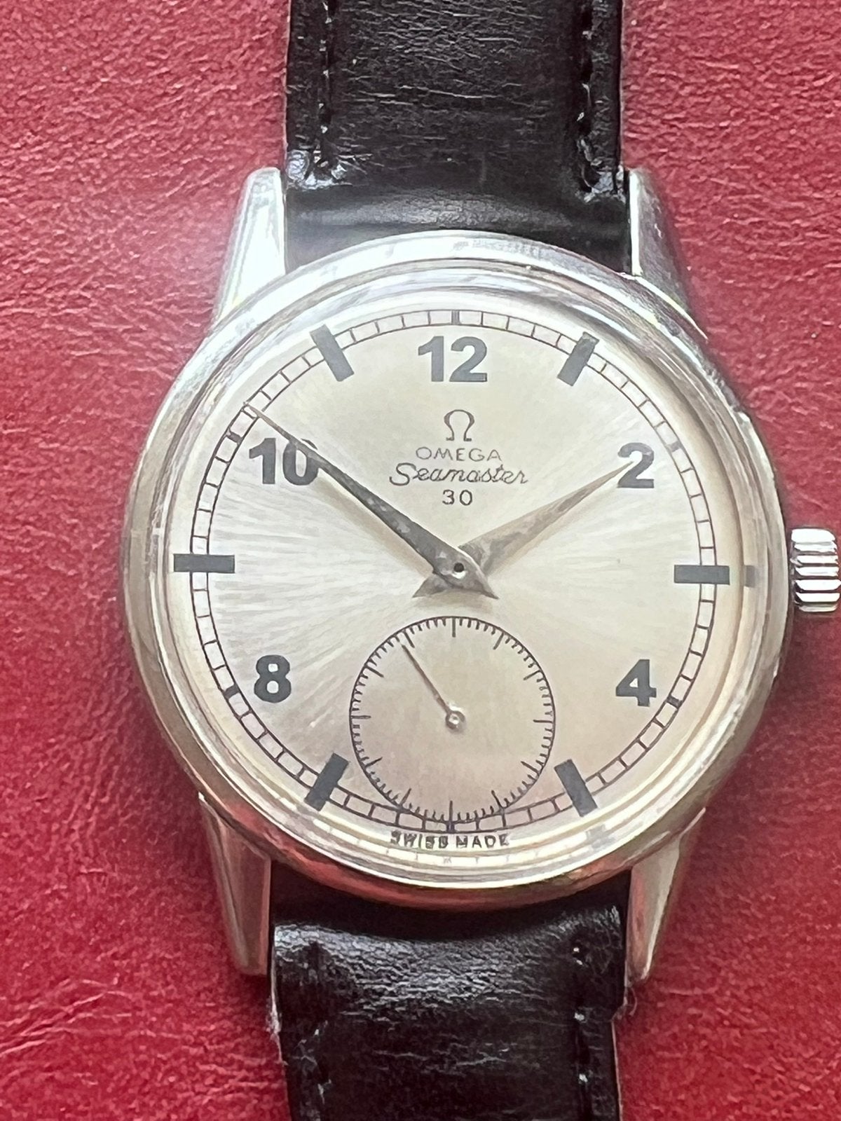 vintage omega Seamaster 30 horloge, Staal, Met bandje, Polshorloge, Omega