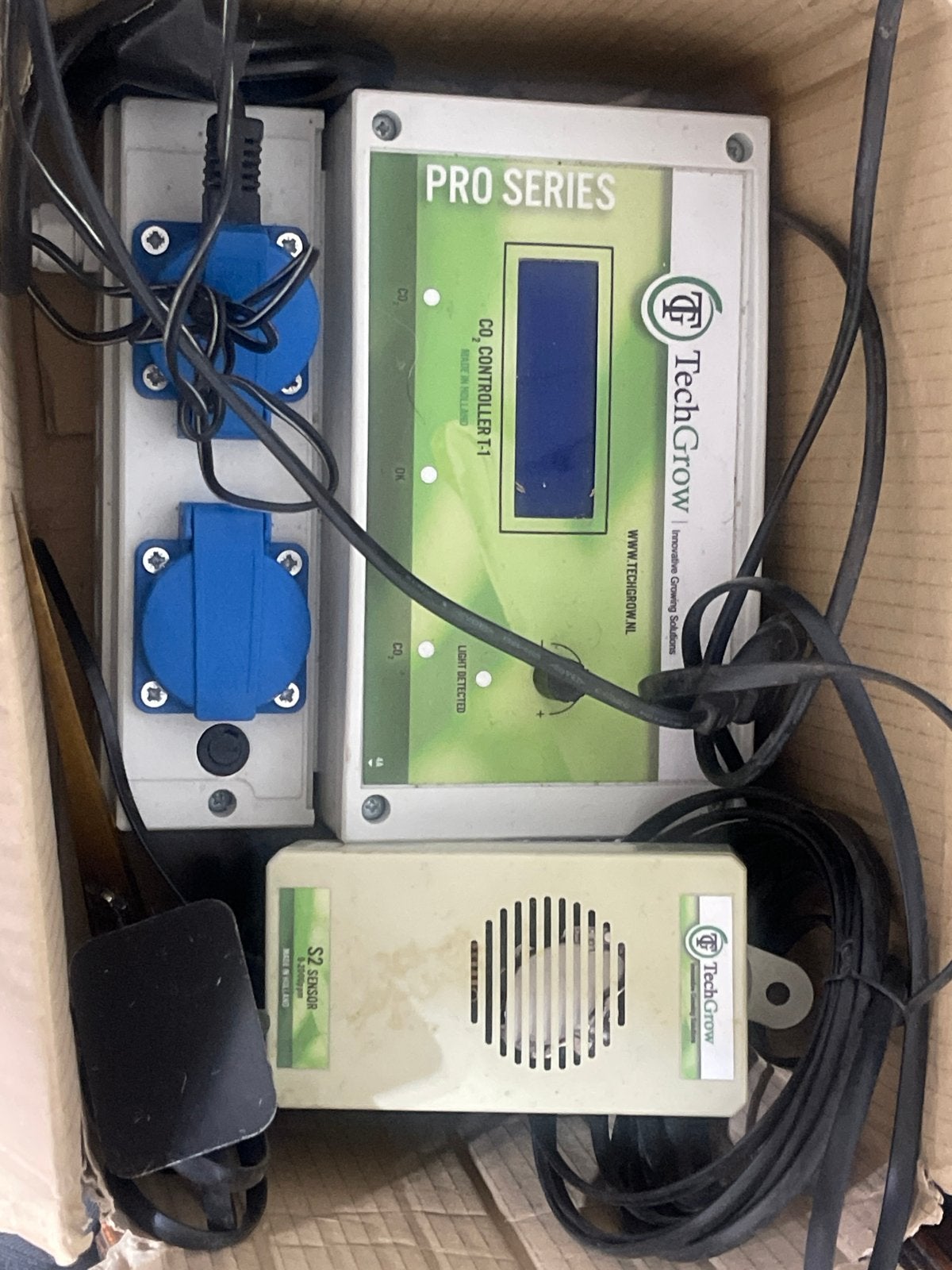 TechGrow CO2 Controller T-1 Pro Series met S2 Sensor, Ophalen of Verzenden, Gebruikt, Overige merken, Overige typen
