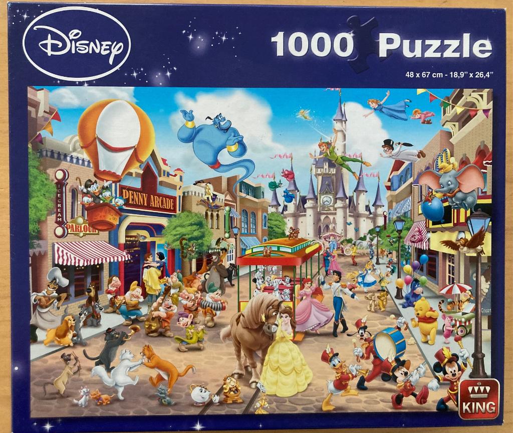 Leuke Disney puzzel 1000 stukjes, Ophalen of Verzenden, 500 t/m 1500 stukjes, Zo goed als nieuw, Legpuzzel
