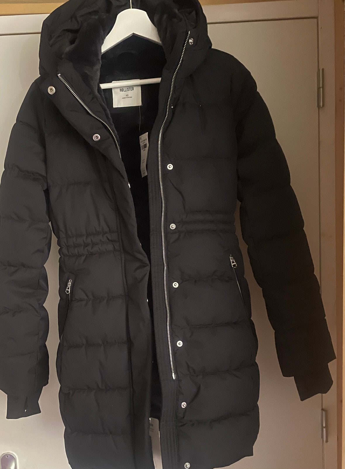 winterjas van Hollister Co, Ophalen of Verzenden, Nieuw, Maat 34 (XS) of kleiner, Zwart
