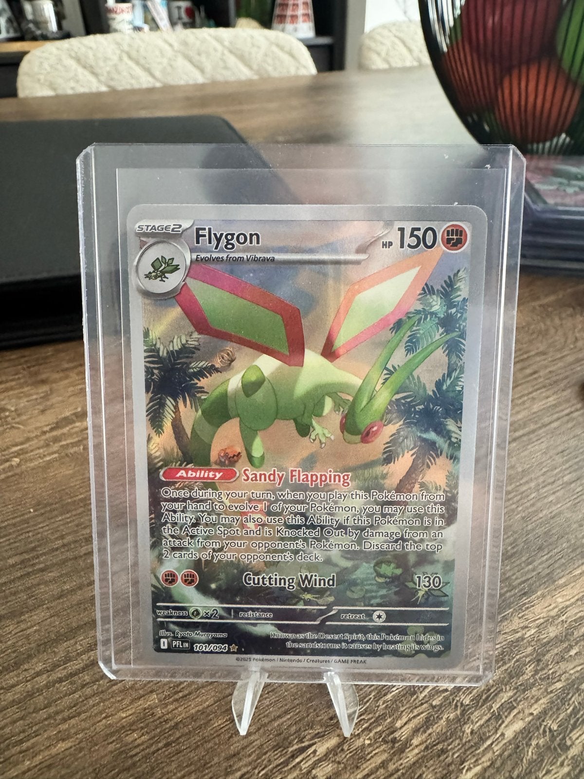 Pokémon kaart flygon 101, Ophalen of Verzenden, Gebruikt, Losse kaart