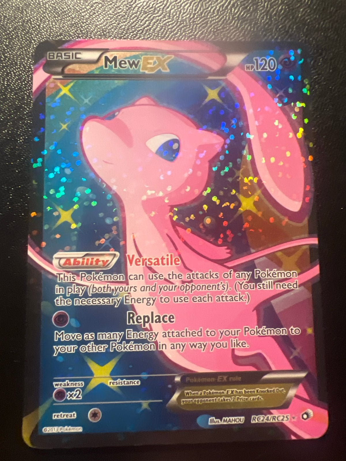 Mew EX RC24/RC25 Full Art Foil Pokémon Kaart, Ophalen of Verzenden, Zo goed als nieuw, Losse kaart, Foil