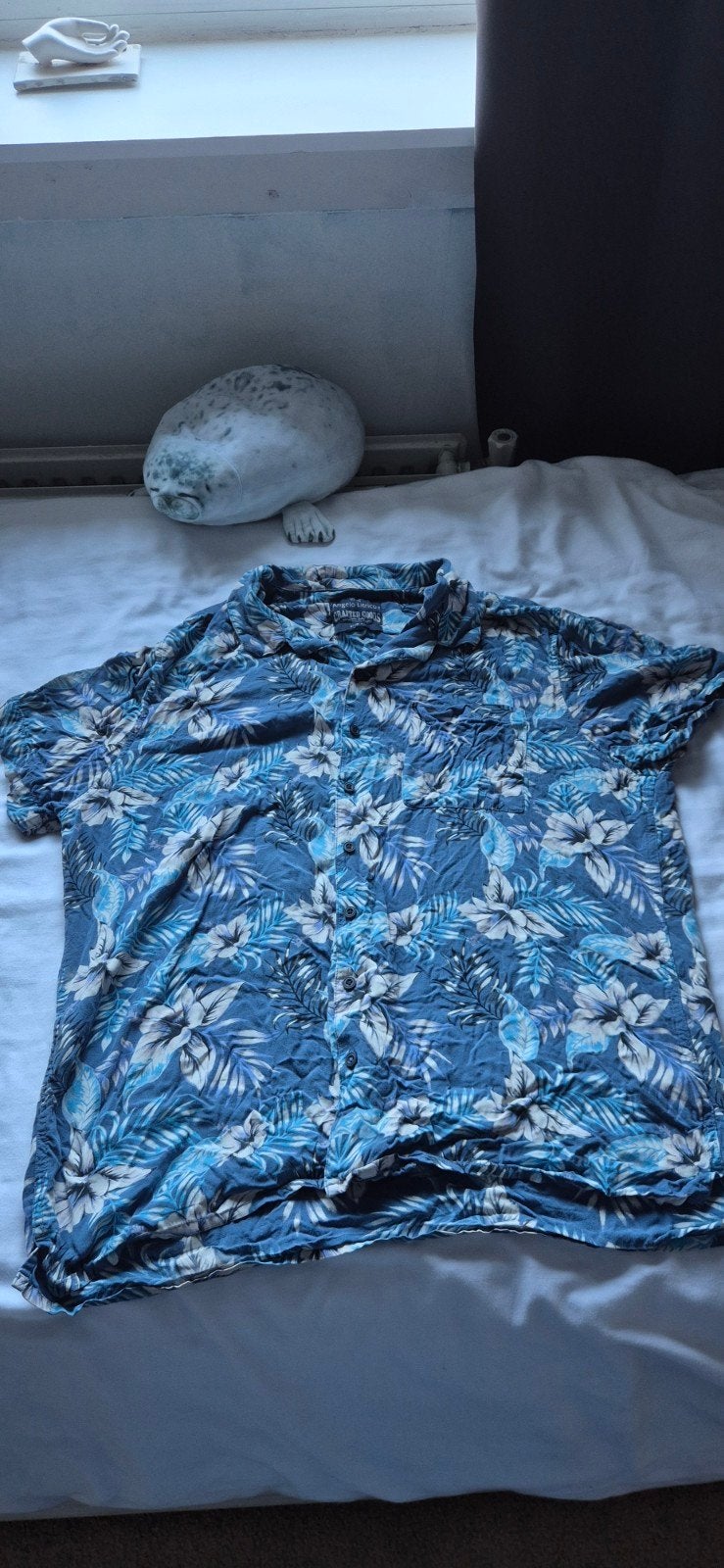 Angelo Litrico Crafted Goods Slim Fit Hawaiiaans overhemd, Angelo Litrico, Gedragen, Halswijdte 43/44 (XL), Verzenden