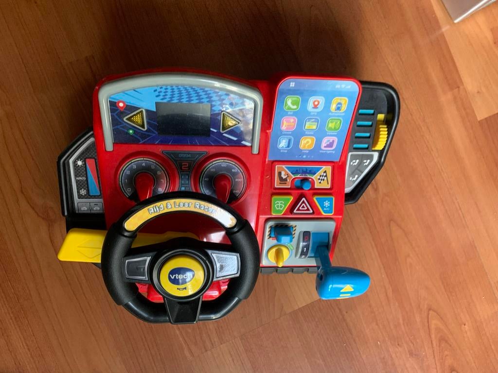 VTech Rijdt en Leer Racer - Interactief Speelstuur, Ophalen of Verzenden, Gebruikt, Ontdekken, Met licht