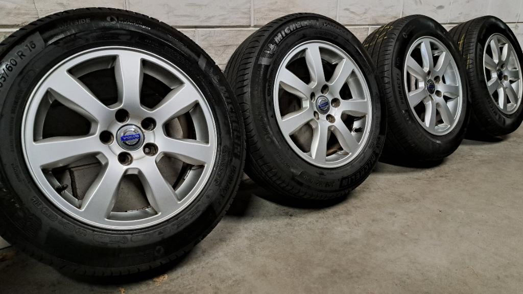 Lichtmetalen Oden velgen Volvo V70 V60 S60 V40 V50 205/60/16, Gebruikt, 16 inch, Banden en Velgen, Personenwagen