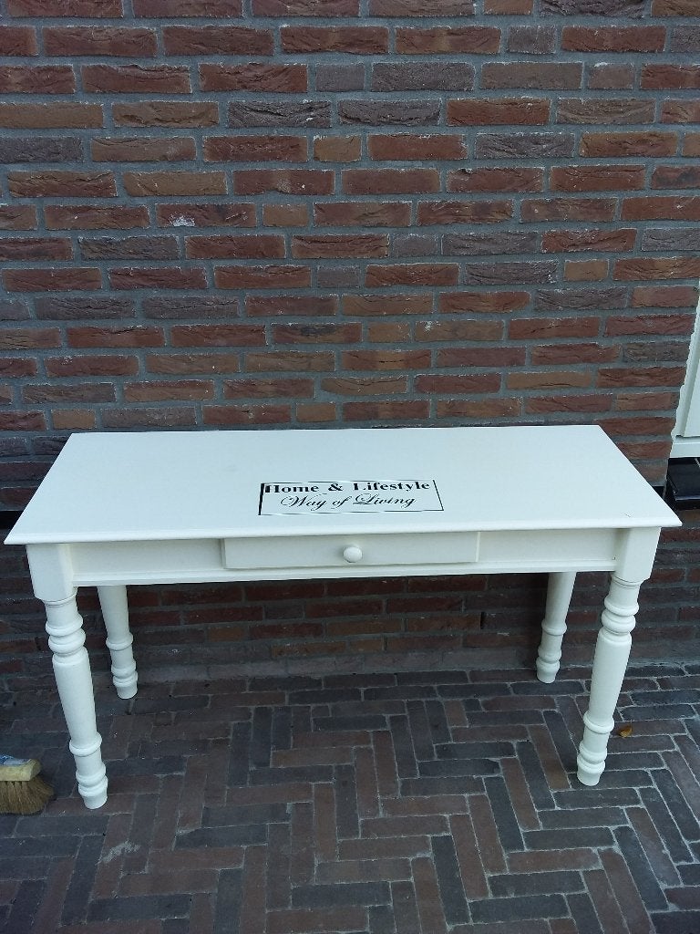 Bijzettafel, Ophalen, Gebruikt, 100 tot 150 cm, Grenenhout