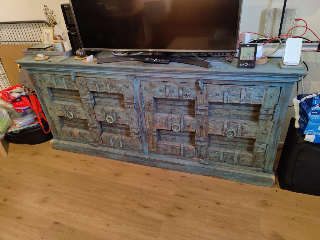 indiase dressoirs, Huis en Inrichting, Kasten | Dressoirs, Gebruikt, 150 tot 200 cm, 25 tot 50 cm, Met deur(en), Overige houtsoorten