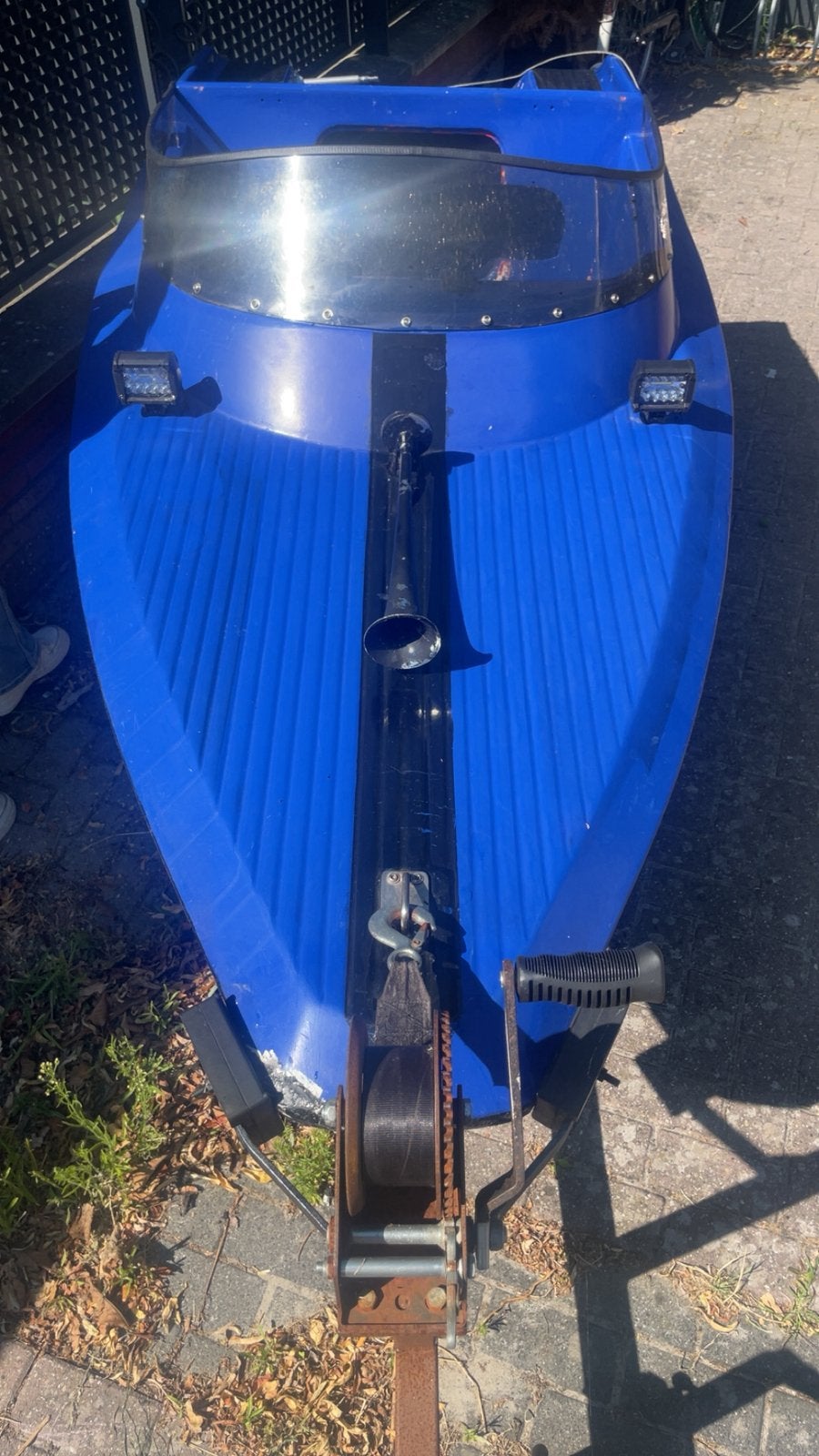 Spitfire met mono stuur, Ophalen, Gebruikt, Motorboot