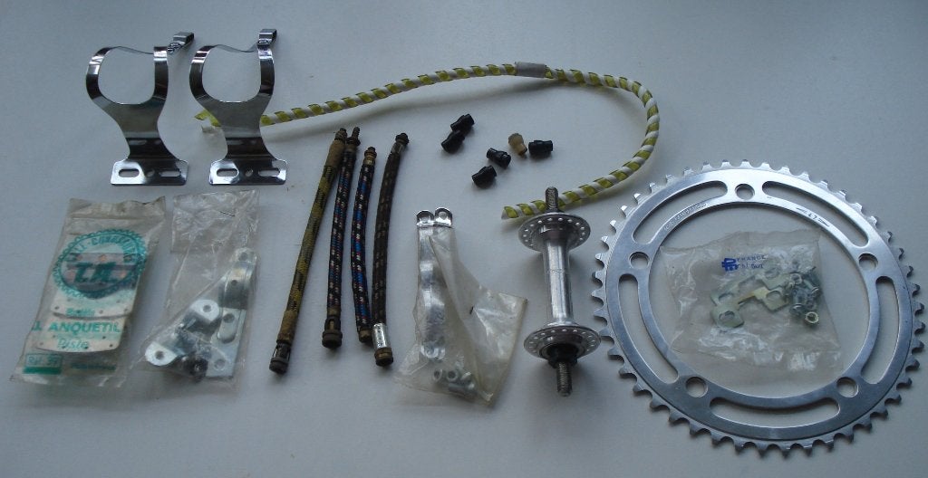 vintage oldtimer fiets onderdelen Campagnolo enz. verzenden, Ophalen, Gebruikt, Campagnolo