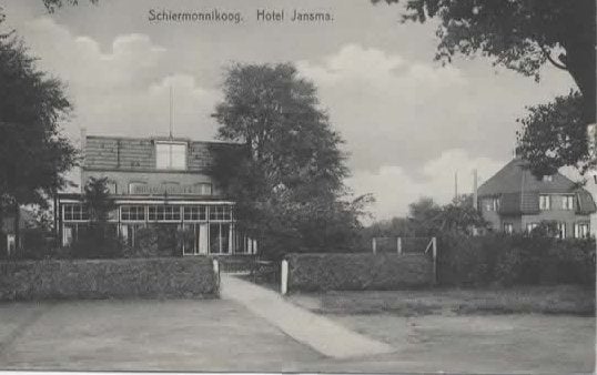 Schiermonnikoog Hotel Jansma, Verzenden, 1920 tot 1940, Gelopen, Friesland