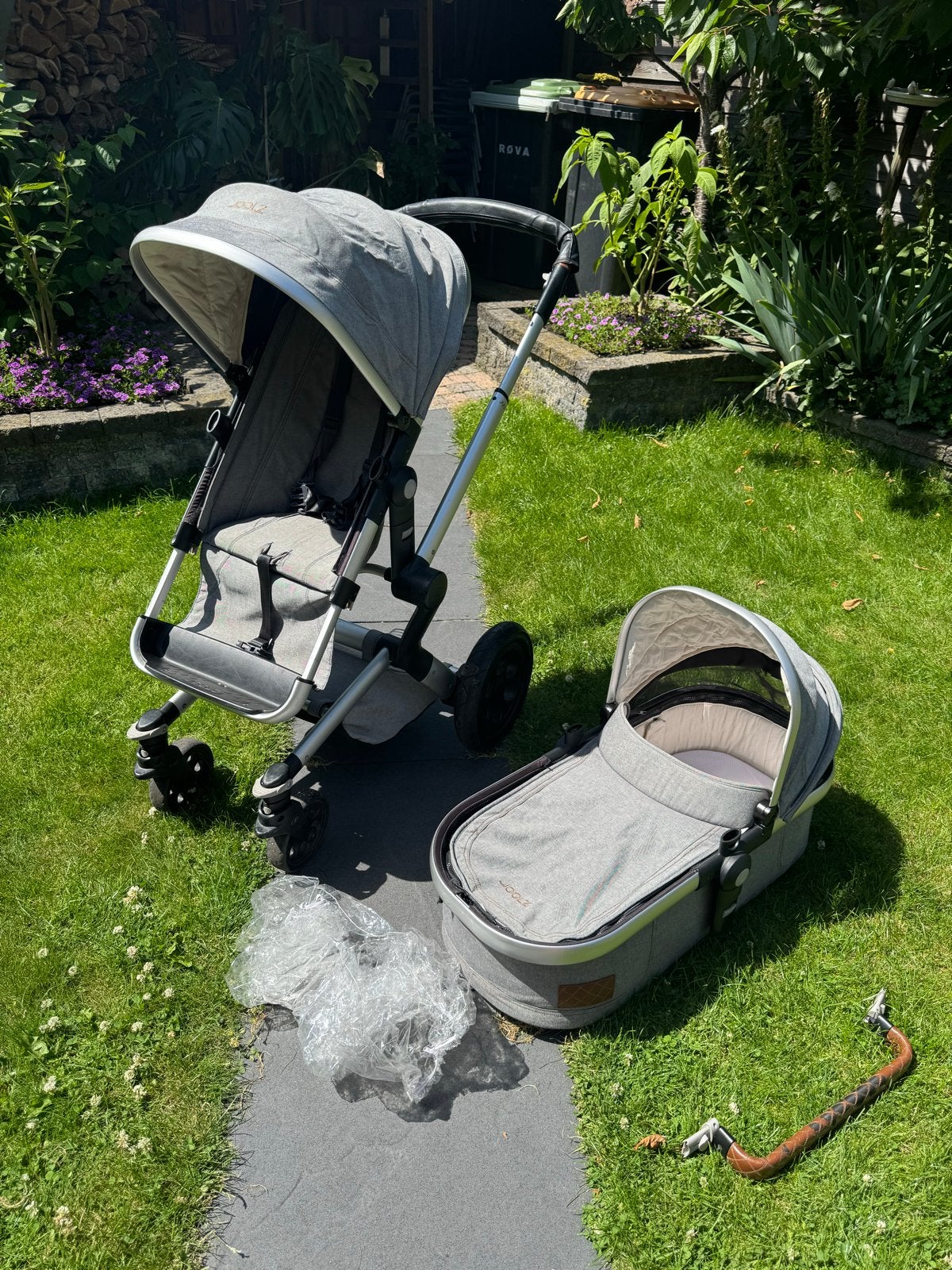 Joolz day 3 kinderwagen met reiswieg en voetenzak, Kinderen en Baby's, Kinderwagens en Combinaties, Gebruikt, Combiwagen, Met reiswieg