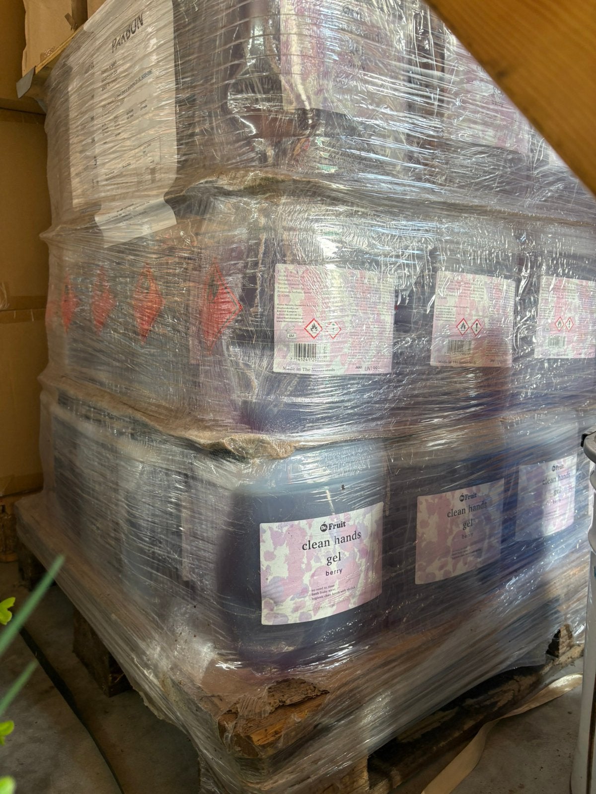 150 jerry cans handgel berry (5 liter) bulk inkoop, Ophalen, Overige typen