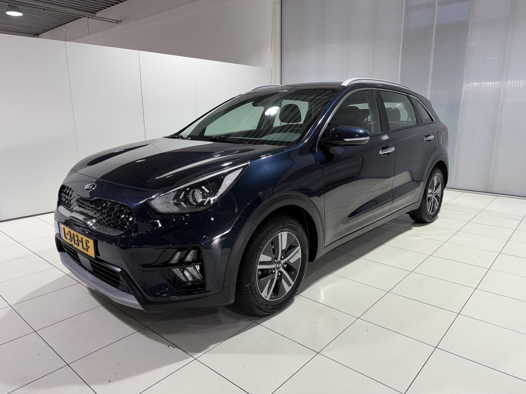 Kia Niro 1.6 GDi Hybrid DynamicLine Apple Carplay/Android Au, Auto's, Kia, Gebruikt, Euro 6, 2 kWh, Blauw