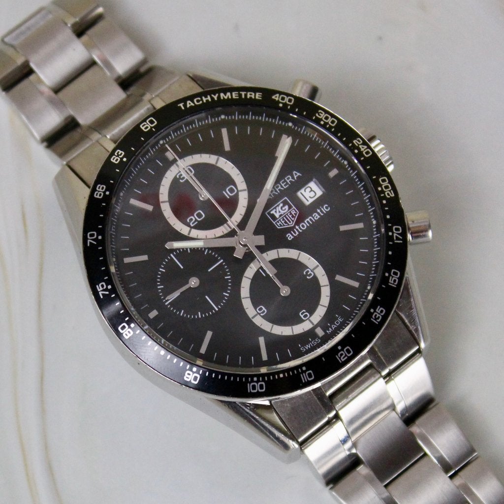 Tag Heuer Carrera 16 - CV2010 - Extra band, Staal, Tag Heuer, Gebruikt, Tag Heuer