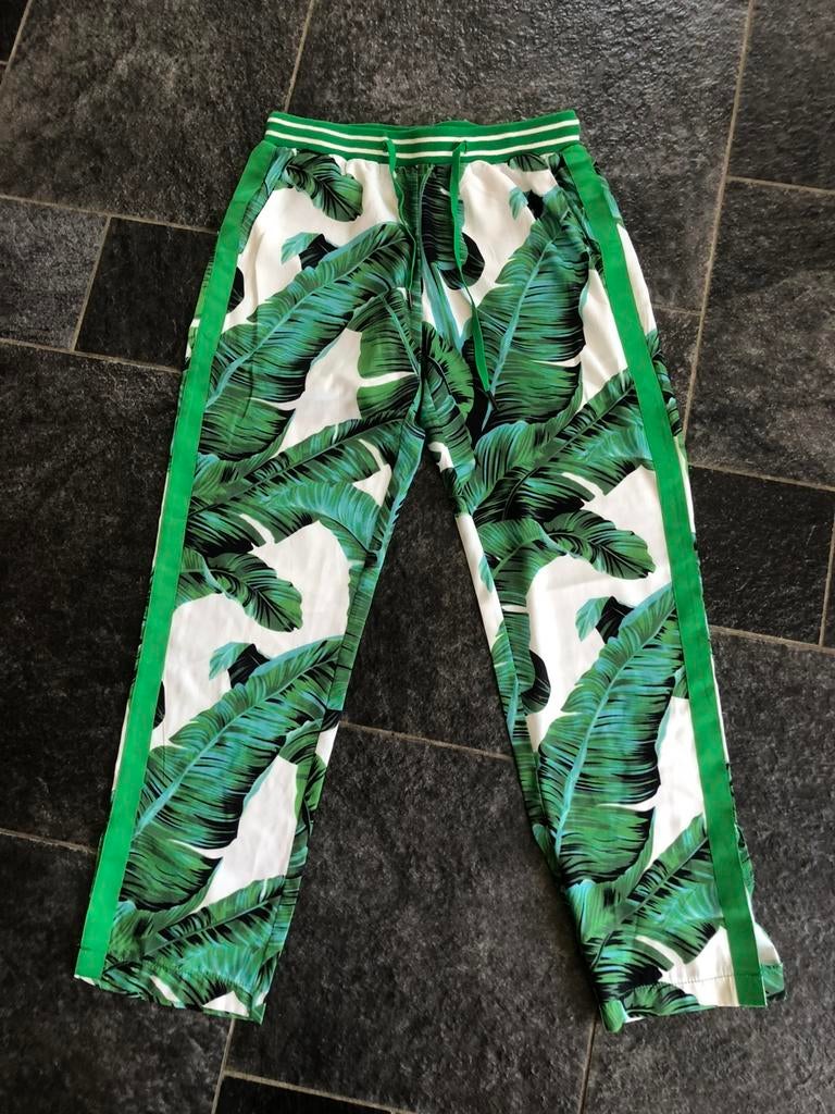 Ambika dunne broek palmbladeren maat XS nieuw, Nieuw, Ophalen of Verzenden, Lang, Groen