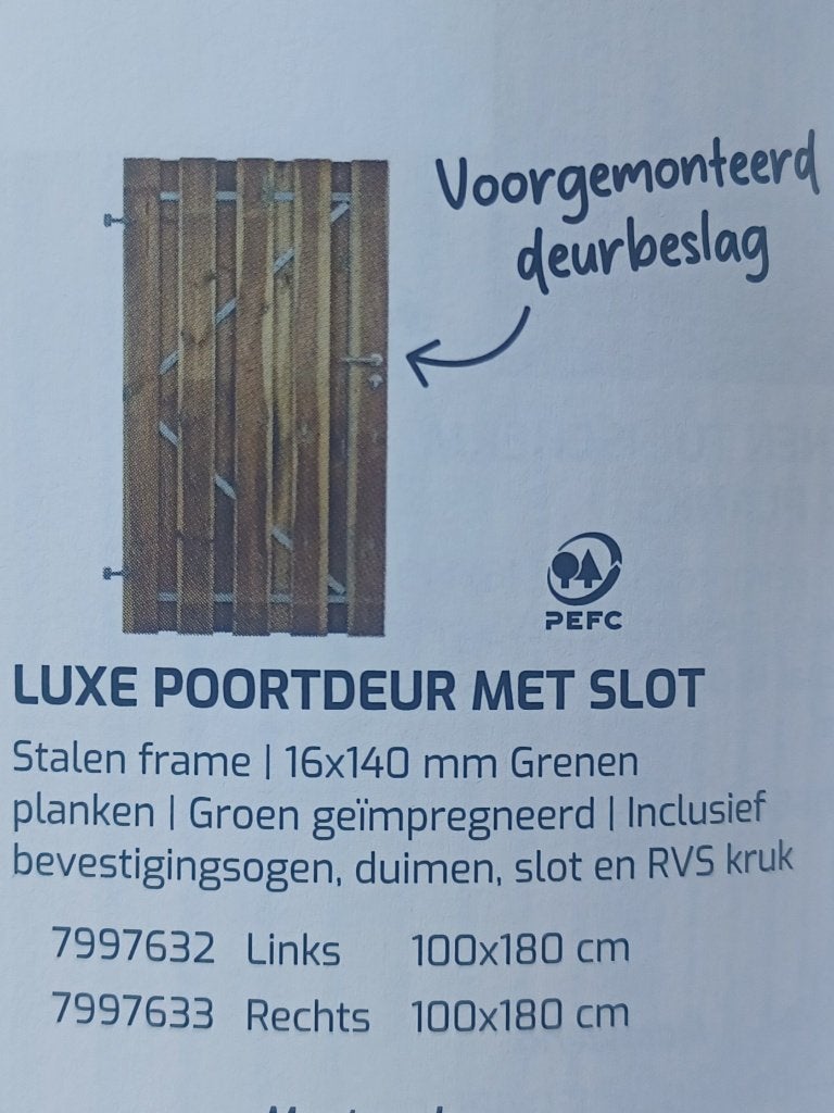 *Schuttingen & Tuinpoorten*  Klusdienst Van Bekkum- Lexmond, 1 tot 2 meter, Verzenden, 6 meter of meer, Nieuw