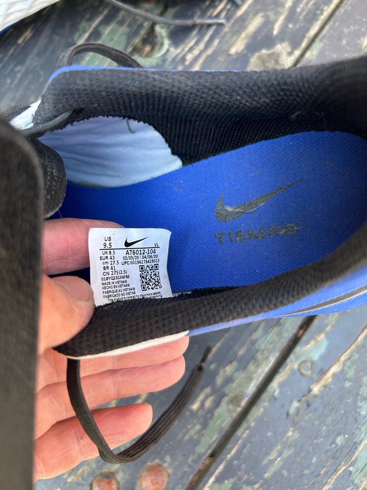 Nike Tiempo voetbalschoenen - Maat 43, Ophalen, Gebruikt, Maat XS of kleiner, Schoenen