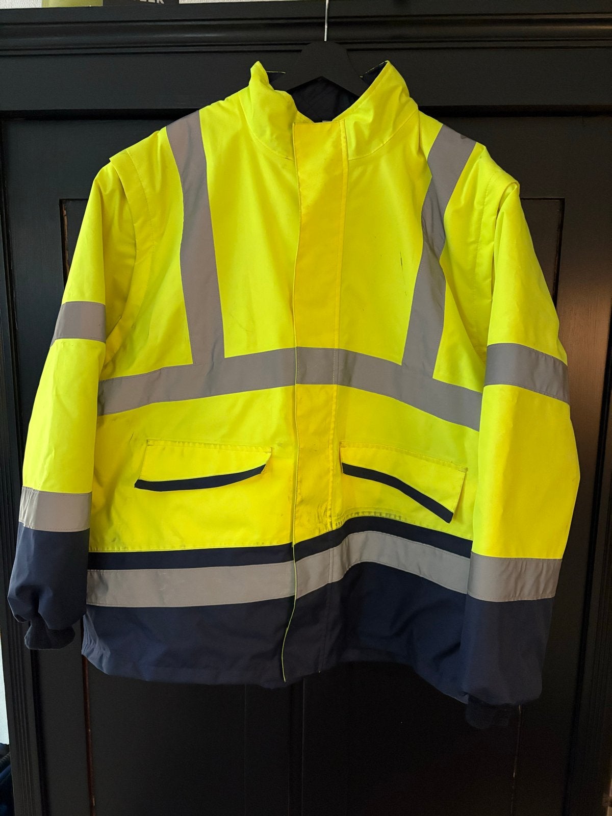 Sioen Veiligheidsjas - Maat 2XL - Geel/Donkerblauw, Ophalen of Verzenden, Gebruikt