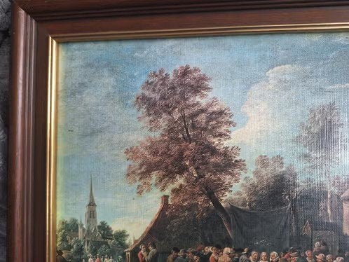 Schilderij Boerenkermis h, Ophalen of Verzenden