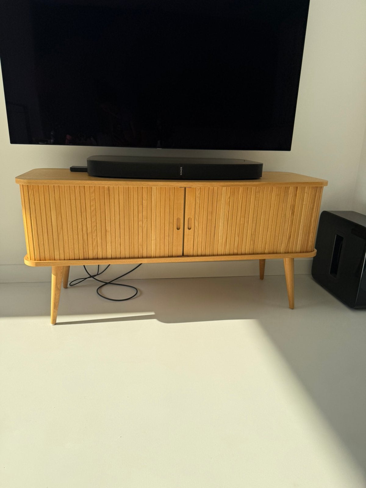 Zuiver Barbier tv dressoir - zo goed als nieuw!, Ophalen, 100 tot 150 cm, Eikenhout, Zo goed als nieuw