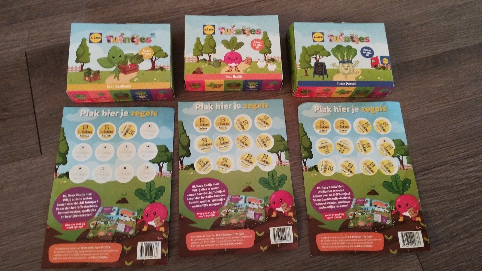 Lidl Tuintjes spaaractie: 3 boekjes en 2 volle spaarkaarten, Ophalen, Nieuw