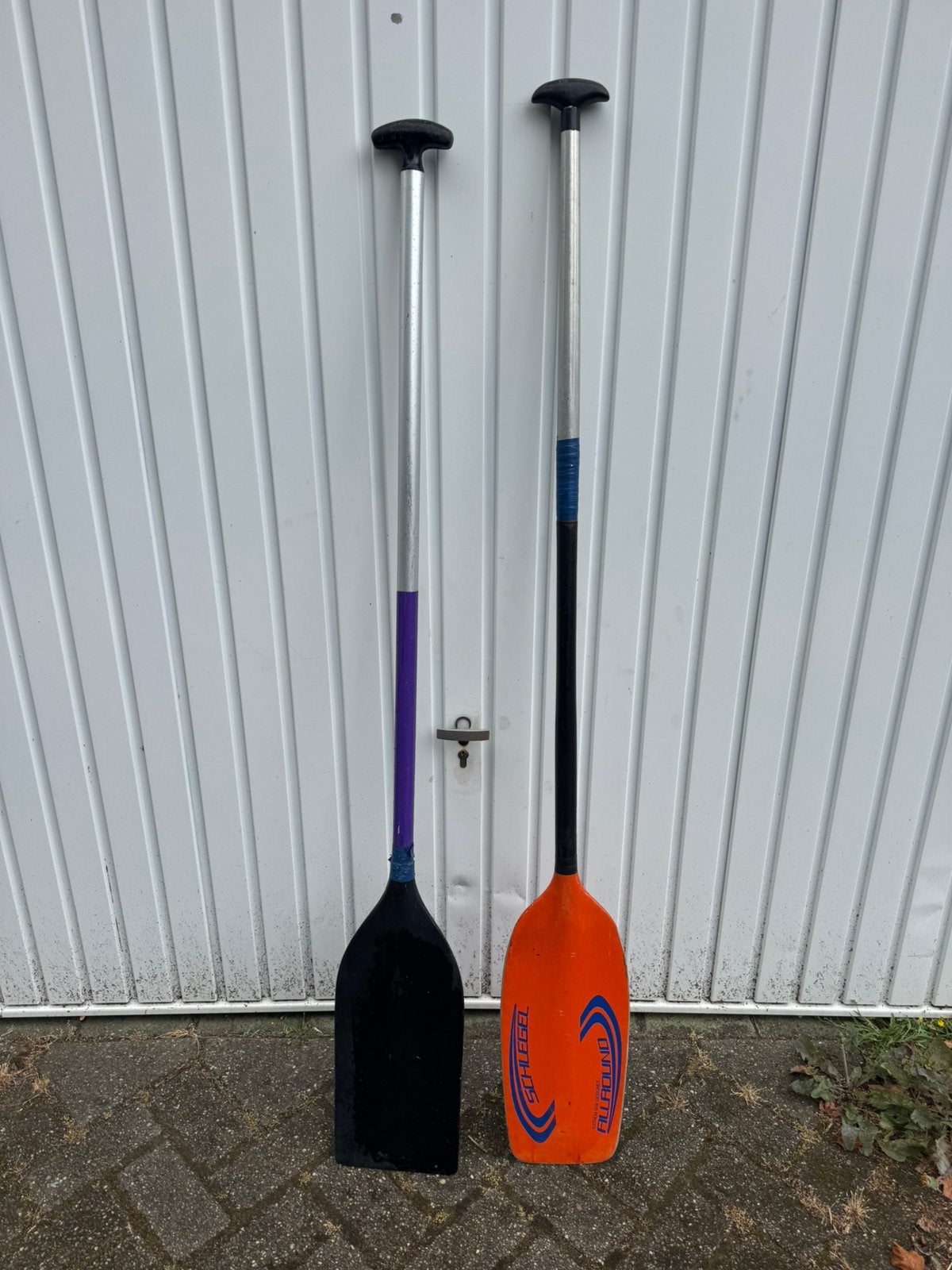 2 goede paddels te koop, Ophalen, Gebruikt, Enkelbladige peddel
