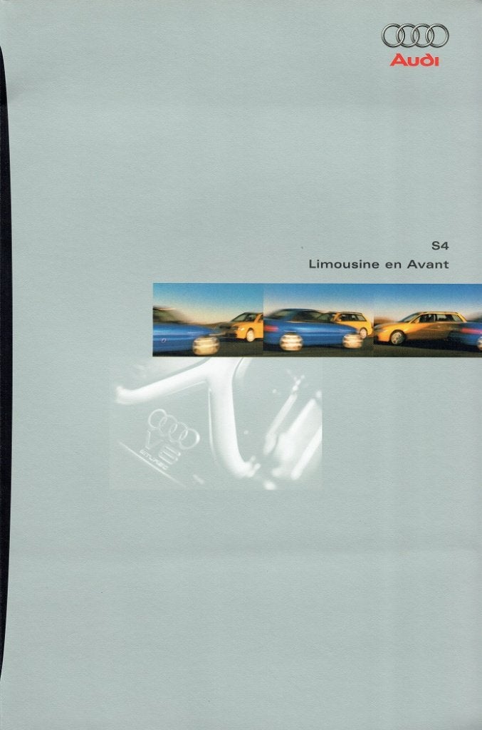 Folder Audi S4 Limousine en Avant (1997), Verzenden, Gelezen, Audi