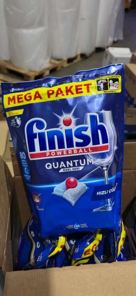 Finish Quantum Powerball Vaatwastabletten - 80 Caps, Witgoed en Apparatuur, Ophalen of Verzenden, Nieuw, Minder dan 85 cm