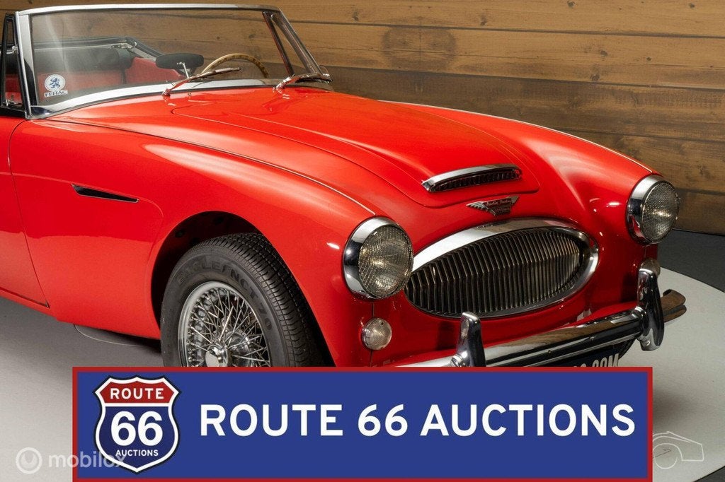 Austin Healey 3000 MK3 | 1966 | Route 66 Auctions, Auto's, Oldtimers, Austin, Overige carrosserieën, Zwart, Bedrijf