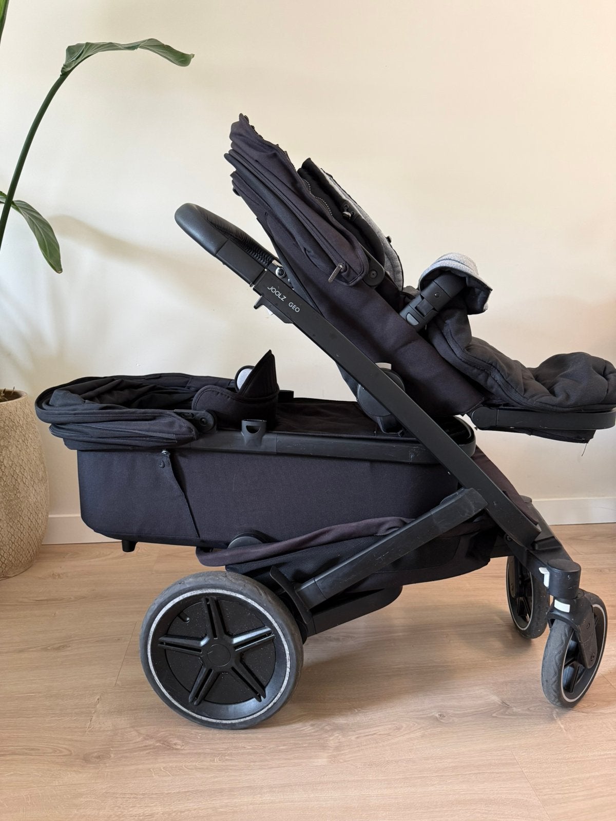 Joolz geo3 kinderwagen zwart, duo, Kinderen en Baby's, Gebruikt, Duowagen, Combiwagen, Ophalen