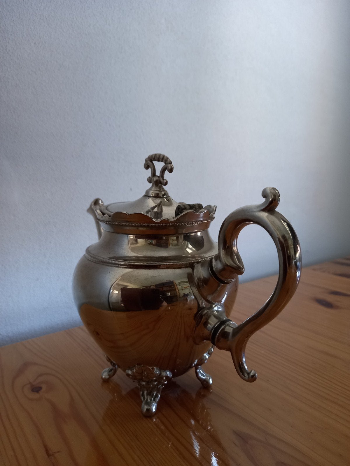 Verzilverd koffiekannetje, Ophalen of Verzenden