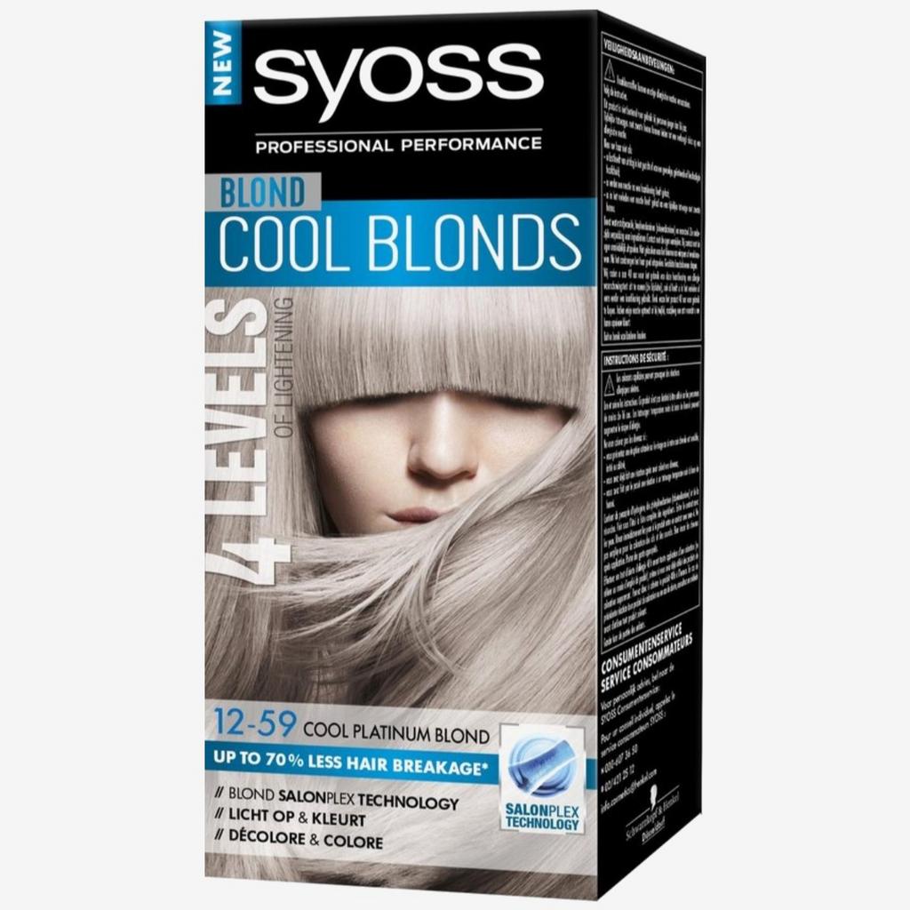 6 stuks  Syoss Platinablond Cool and Ashy haarverf, Ophalen of Verzenden