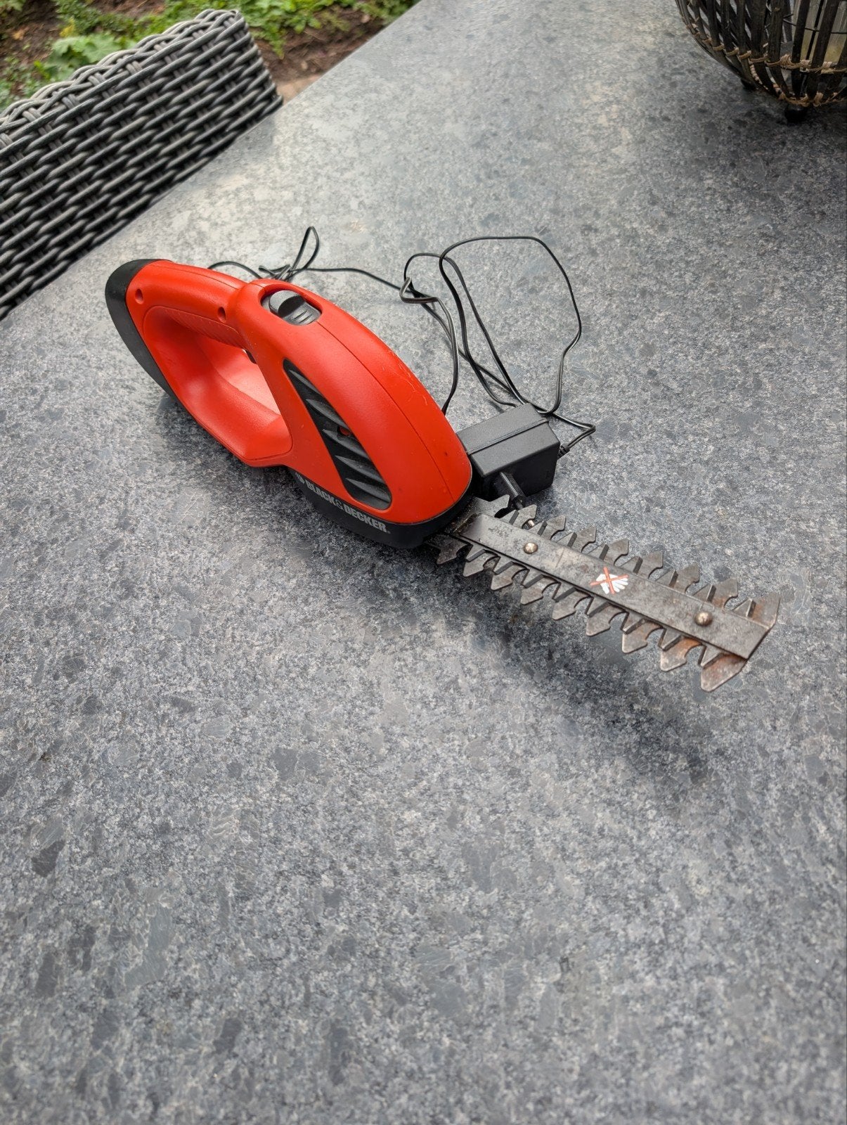 Black & Decker GS721 H2 6V heggenschaar op accu, Ophalen of Verzenden, Gebruikt, Accu, Black & Decker