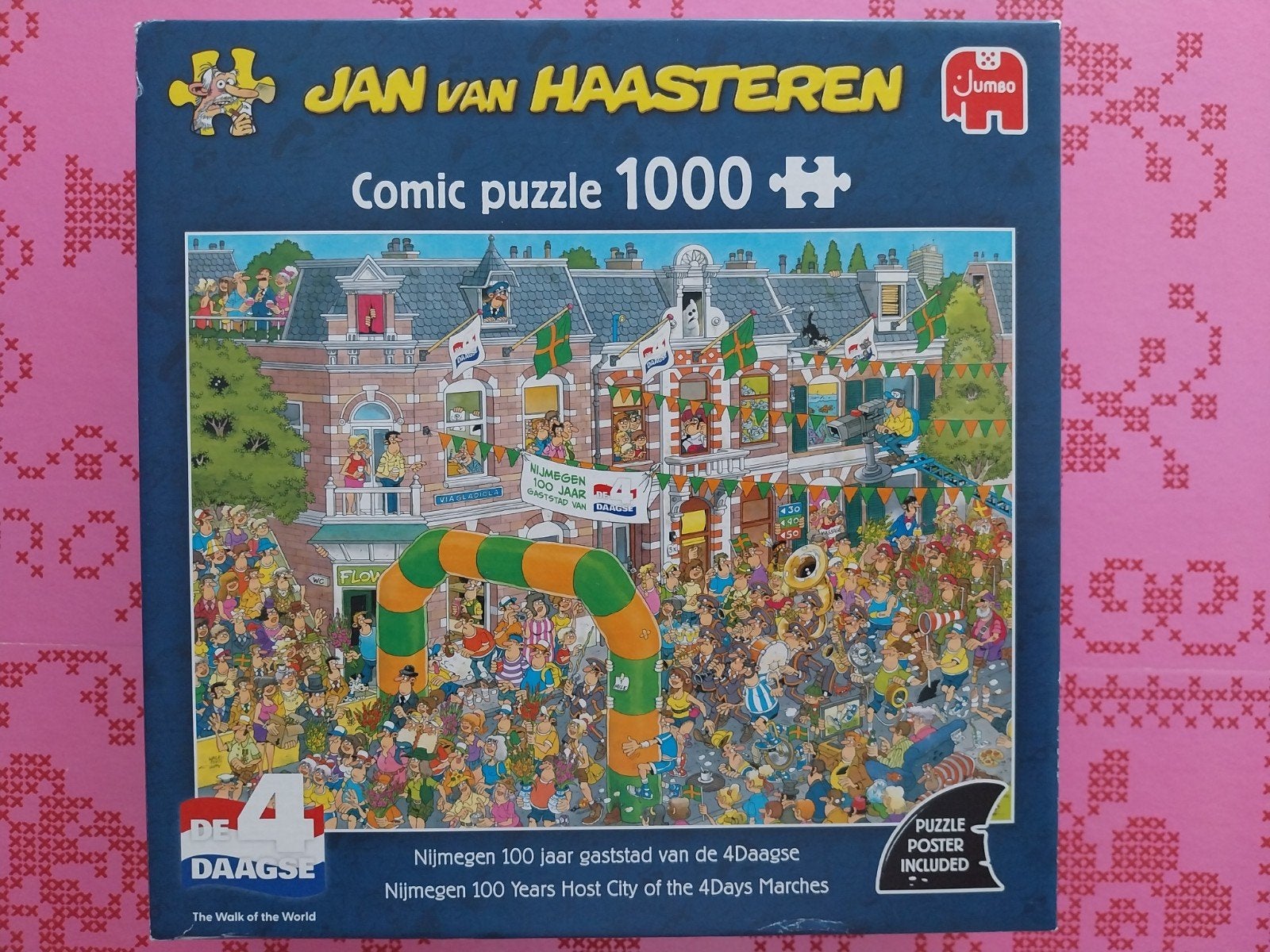 Jan van Haasteren  - Nijmegen, 100 jaar gaststad vd vier daa, Ophalen of Verzenden, 500 t/m 1500 stukjes, Zo goed als nieuw, Legpuzzel
