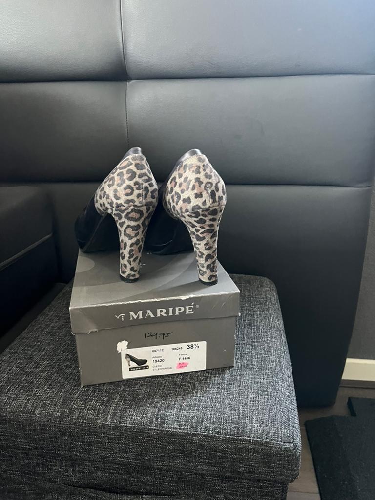 Pumps met luipaard print ( maripe), Ophalen of Verzenden, Zo goed als nieuw