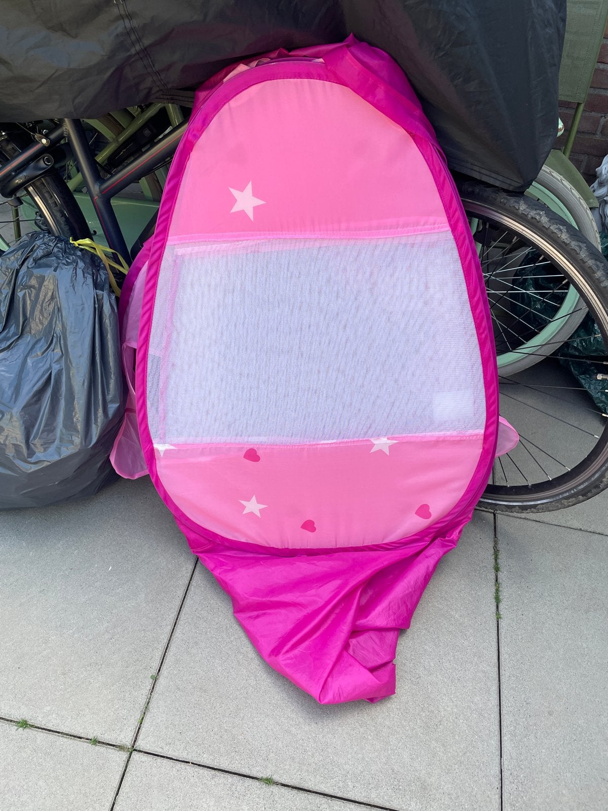 Roze speeltent / ballenbak met roze ballen, Ophalen, Gebruikt