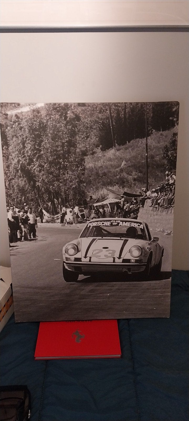 Porsche poster op canvas, Ophalen of Verzenden, Foto of Poster