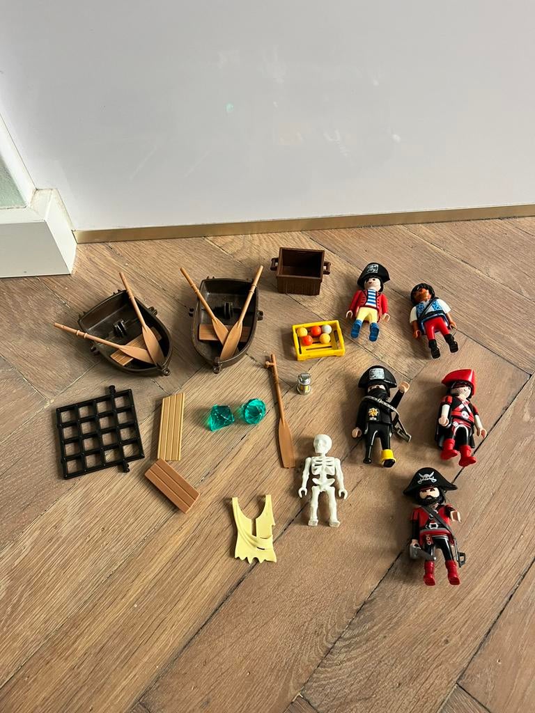Playmobil pirates piraat boot skelet diamand kanonskogel, Ophalen of Verzenden, Zo goed als nieuw, Los playmobil