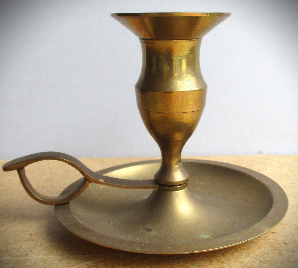Blaker~Antieke Kandelaar~Bedkandelaar~Messing/koper, Ophalen of Verzenden, Koper of Brons