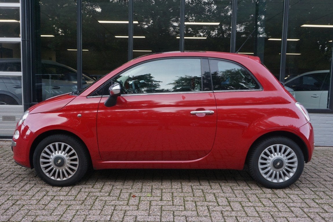 Fiat 500 1.2 Lounge (bj 2008), Auto's, Voorwielaandrijving, Stof, Gebruikt, 1242 cc