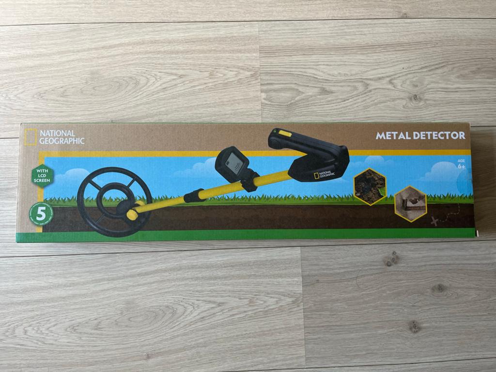National Geographic Metaaldetector voor kinderen (6+), Instelbare gevoeligheid, Zo goed als nieuw, 30 cm of minder, Ophalen