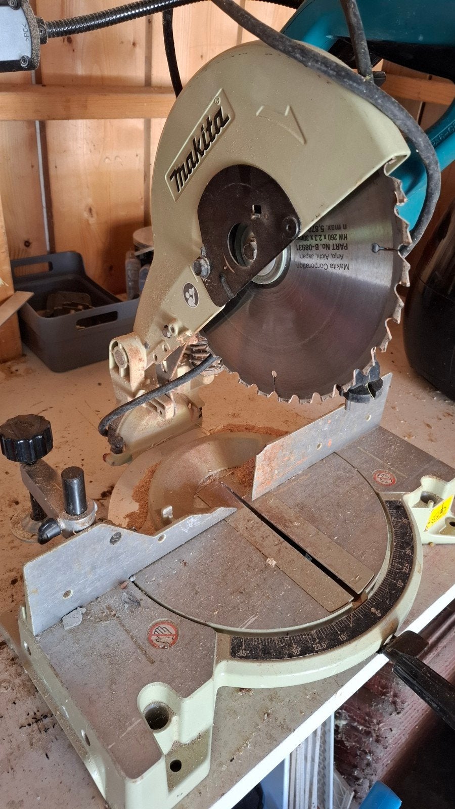 Makita LS1040F Afkortzaag 1650W - Gebruikt, Doe-het-zelf en Verbouw, Gereedschap | Zaagmachines, Ophalen, Gebruikt, 70 mm of meer