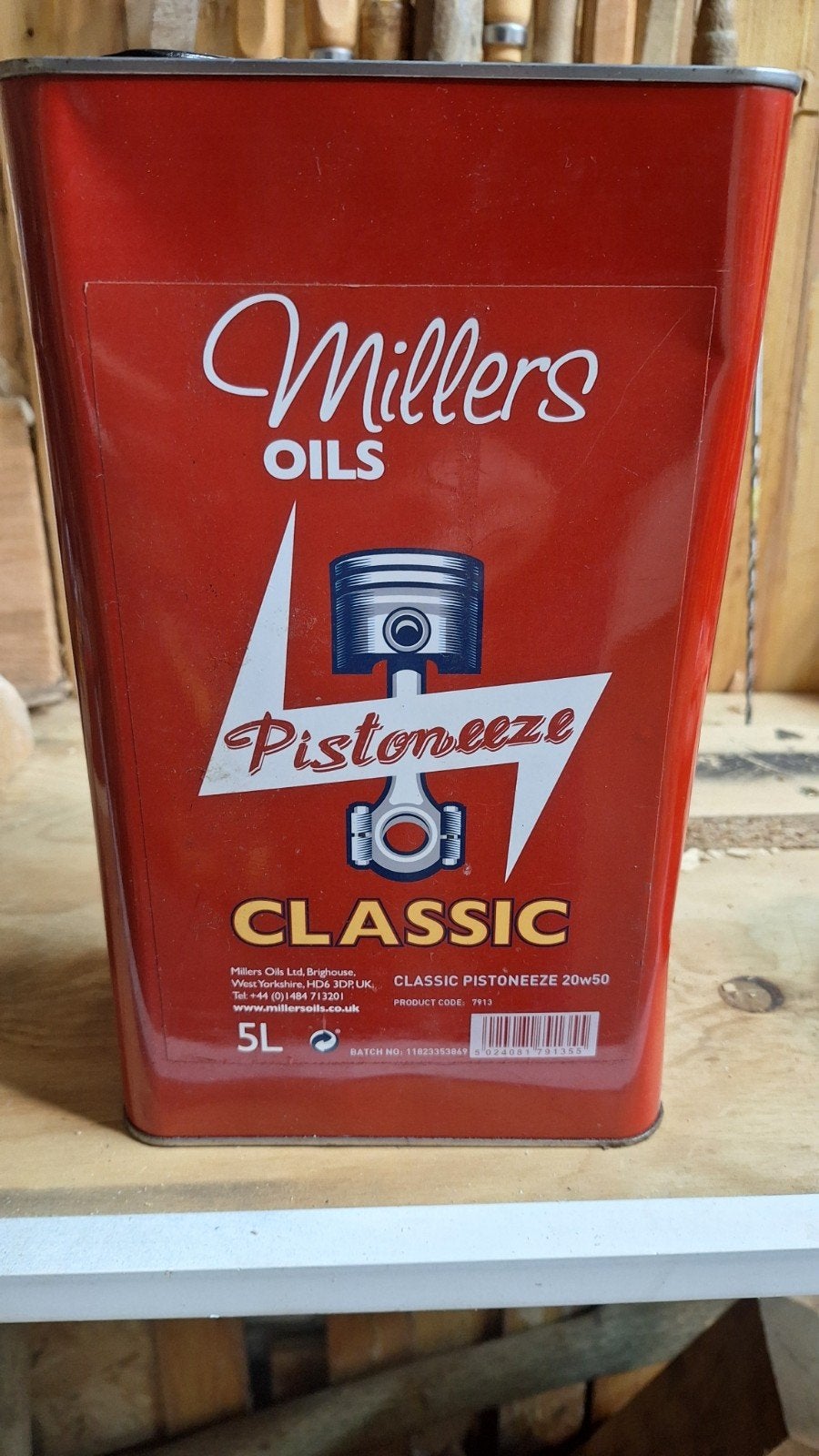 Millers Oils Pistoneeze Classic 20w50 Motorolie 5L, Ophalen, Nieuw, Oldtimer onderdelen