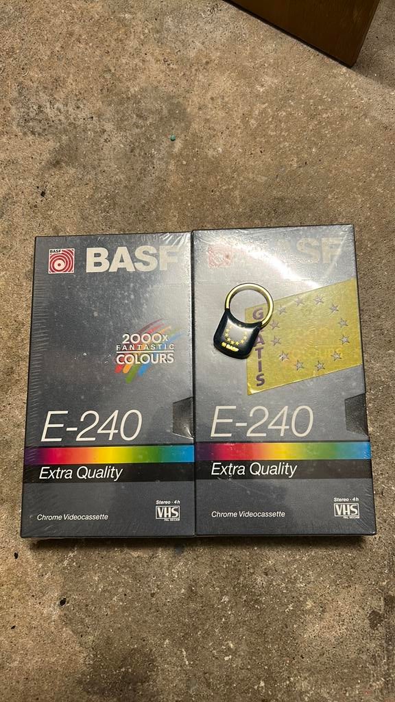BASF VHS Videobanden E-240 nieuw, Ophalen of Verzenden, Nieuw