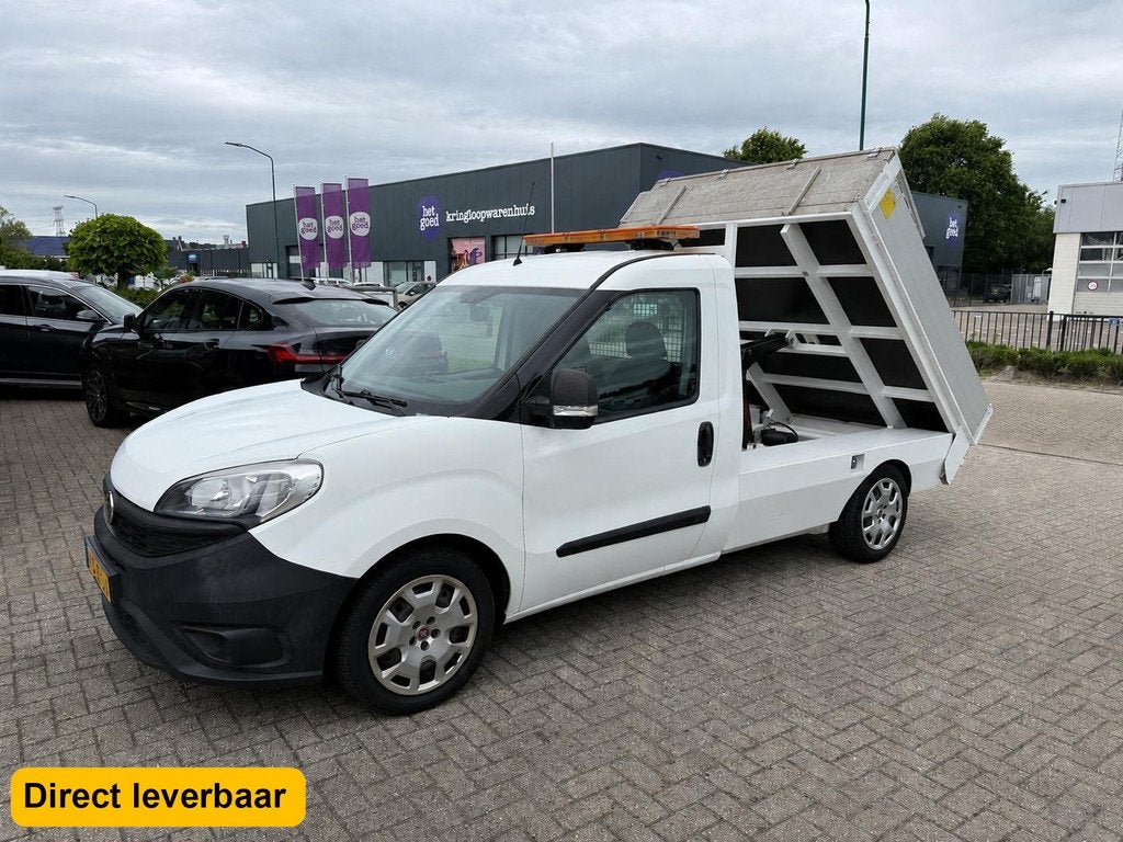 Fiat Doblò 1.6 MJ Airco Pick Up Kipper 52dkm! (MARGE), Auto's, Voorwielaandrijving, Stof, Gebruikt, 4 cilinders