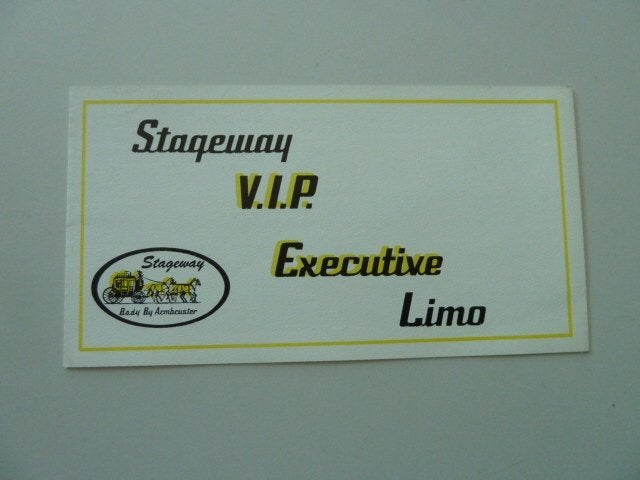 1965 Pontiac Stageway VIP Executive Limo Brochure USA, Ophalen of Verzenden, Gelezen, Chevrolet