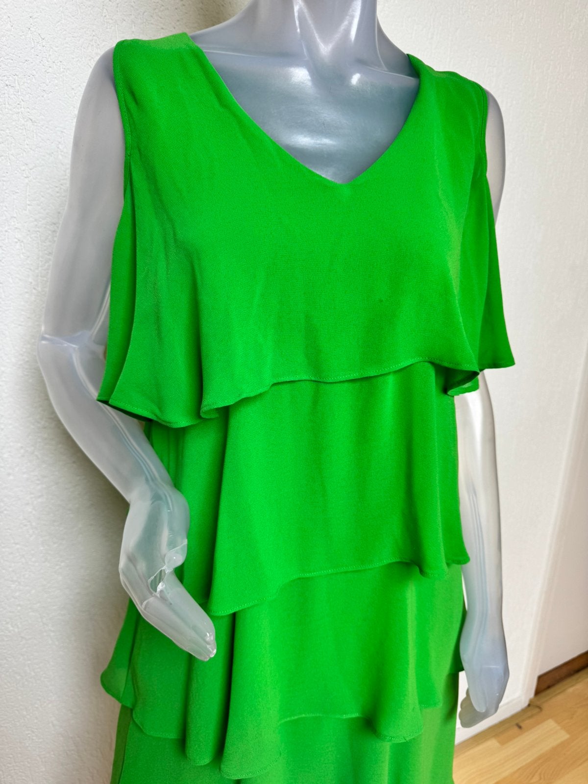 Caroline Biss groene jurk - 36/38, Verzenden, Zo goed als nieuw, Knielengte, Maat 36 (S)