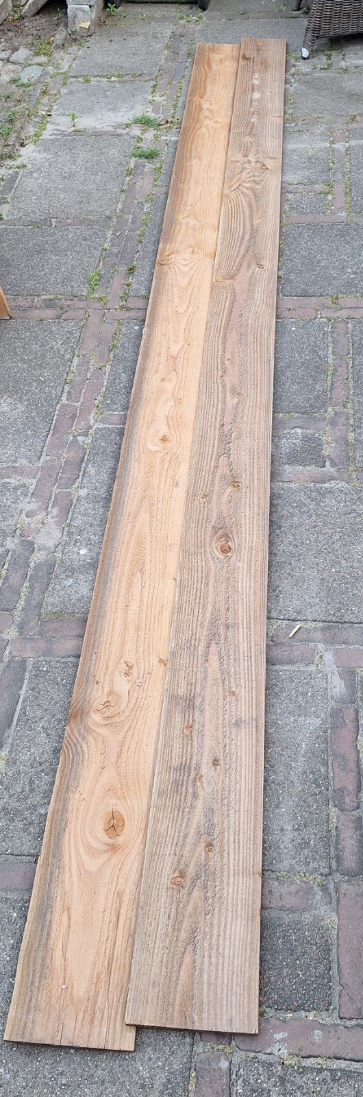 2 douglas planken voor potdeksel, Tuin en Terras, Ophalen, Zo goed als nieuw, 250 cm of meer, Planken