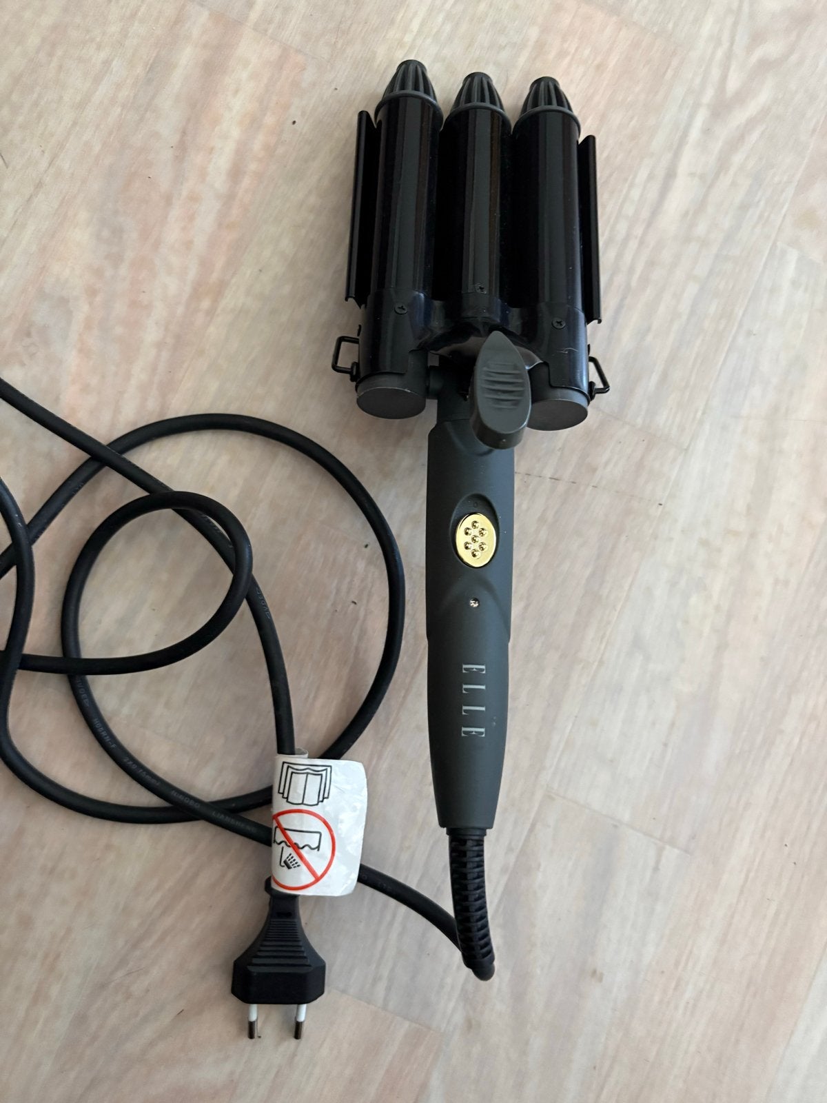 Elle Triple Wave Curler - Krultang voor golvend haar, Ophalen of Verzenden, Gebruikt, Haarverzorging